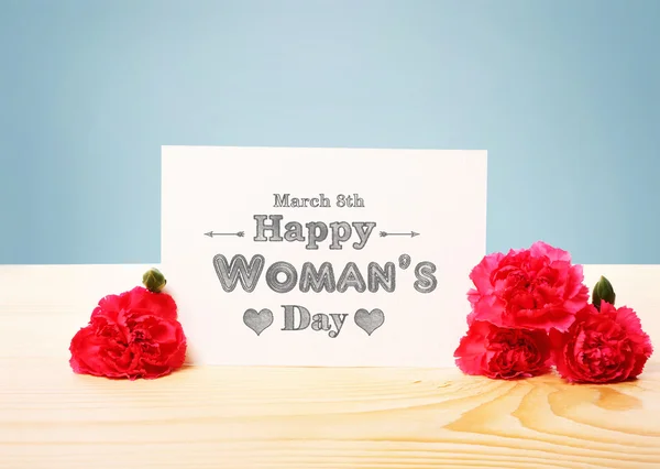 Happy Womans Day message — Stock Photo, Image