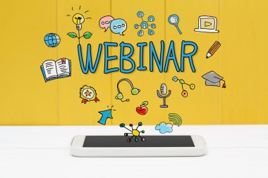 Webinar kavramı ile smartphone