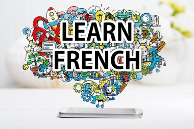 Fransız kavram smartphone ile öğrenin 