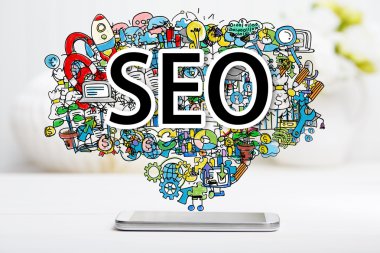 SEO kavramı ile smartphone