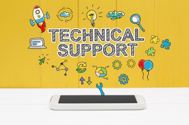 Teknik destek kavramı ile smartphone