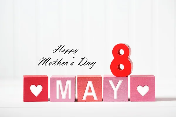 Dia das Mães - Mensagem de 8 de maio — Fotografia de Stock