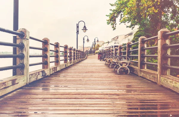 北卡罗来纳州的威尔明顿市浮桥 — 图库照片