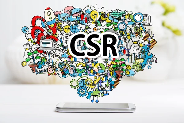 スマート フォンでの Csr の考え方 — ストック写真