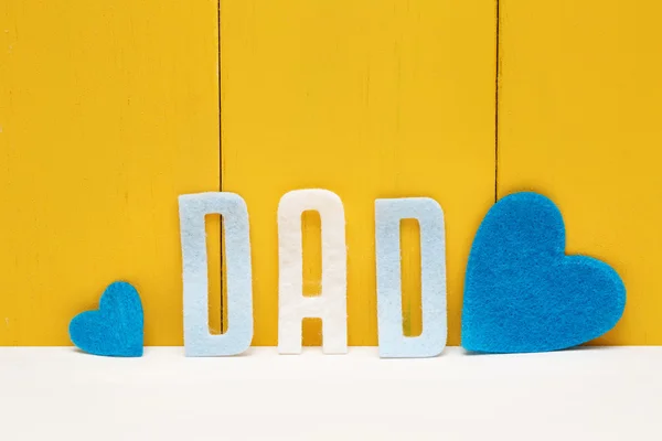 Tema Día de los Padres con letras DAD — Foto de Stock