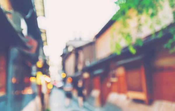 Abstracte wazig toeristen bezoeken Kyoto — Stockfoto