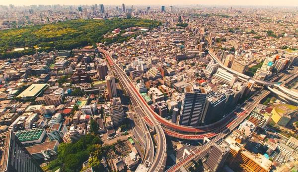 Highway kruispunt in Tokyo — Stockfoto