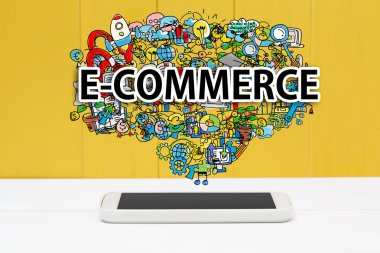 E-ticaret kavramı ile smartphone