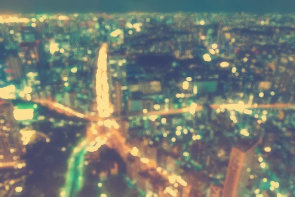 Luftaufnahme verschwommene urbane Hintergrundszene — Stockfoto