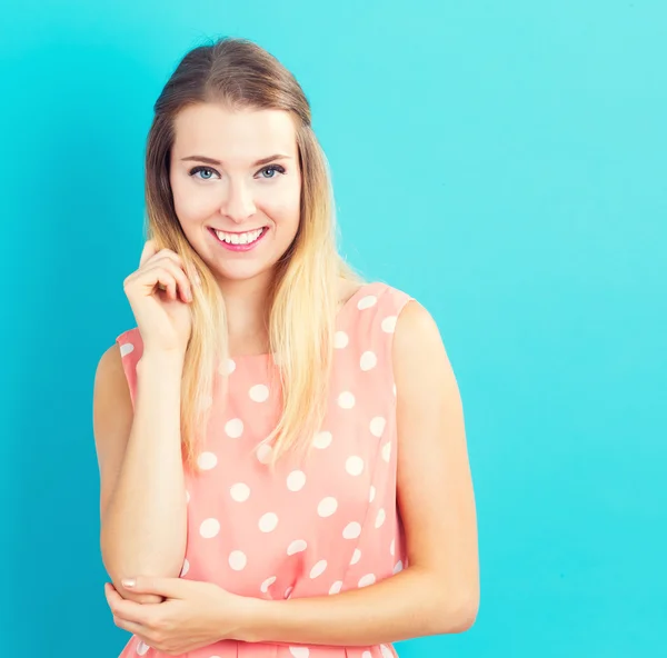 Feliz joven mujer — Foto de Stock