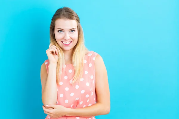 Feliz joven mujer — Foto de Stock