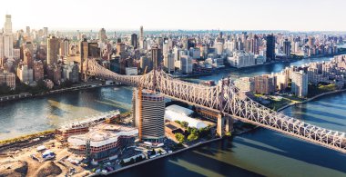 Doğu Nehri New York City Queensboro Köprüsü