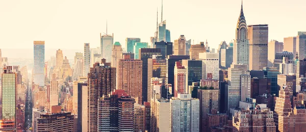 Vista aérea do horizonte de Nova Iorque — Fotografia de Stock