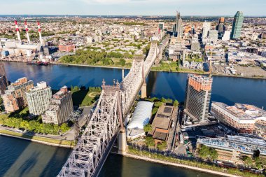 Doğu Nehri New York City Queensboro Köprüsü
