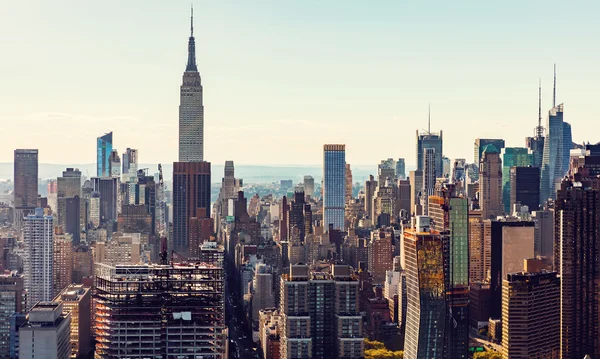 Letecký pohled na panorama new Yorku — Stock fotografie