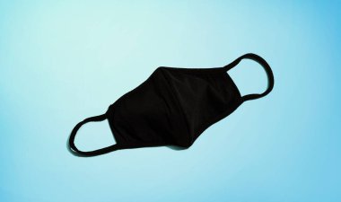 Kumaş siyah yüz maskesi