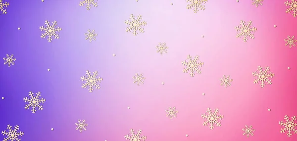 クリスマスの雪の結晶パターン — ストック写真