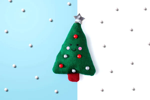 Almofada de Natal vista aérea árvore — Fotografia de Stock