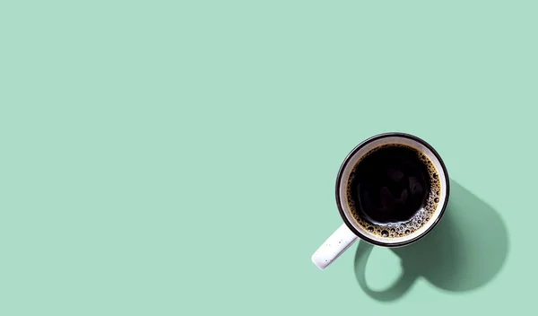 Tasse à café modèle vue aérienne — Photo