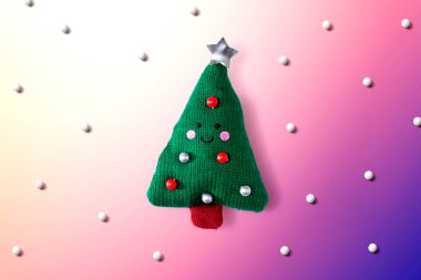 Noel yastık ağacı tepe görünümü