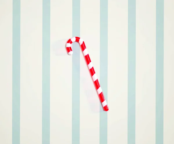 クリスマスキャンディー杖のオーバーヘッドビュー — ストック写真