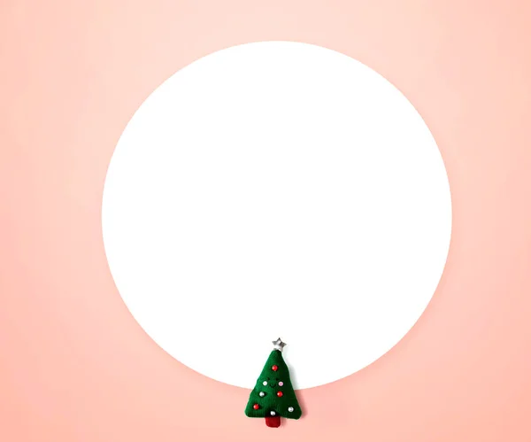 Christmas cushion tree overhead view — Stock Photo, Image