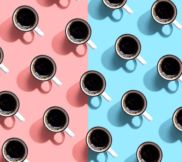 Modello tazza di caffè vista aerea — Foto Stock