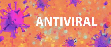 Viral nesnelerle antiviral tema