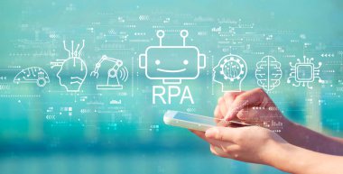 Akıllı telefonlu Robotik Süreç Otomatik TemasıName