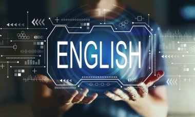 Genç adamla İngiliz konsepti