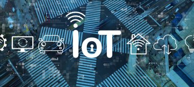 Şehir trafiği kavşağındaki IoT teması