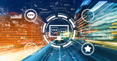 Yüksek hız hareket bulanıklığına sahip sosyal medya teması