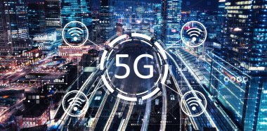 Büyük bir tren istasyonu olan 5G ağı