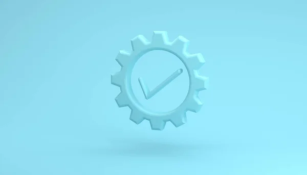 3D render illustration of gear icon — Stock Photo, Image