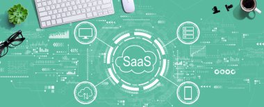 SaaS - bilgisayar klavyeli bir hizmet kavramı olarak yazılım