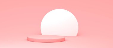 Silindir podyumlarının soyut 3B canlandırması