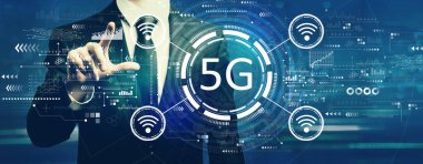 İş adamıyla 5G ağı