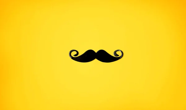 Black paper mustache — Stock Photo, Image
