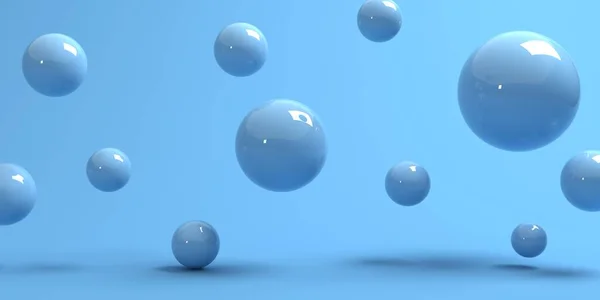 Renderização 3D de esferas abstratas — Fotografia de Stock