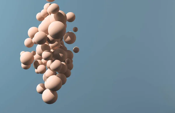 Renderização 3D de cluster de esferas — Fotografia de Stock