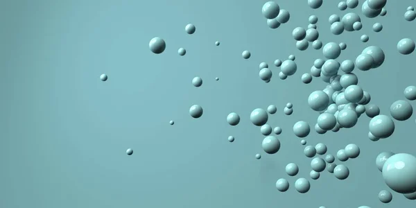 Renderização 3D de diferentes tamanhos de esferas — Fotografia de Stock