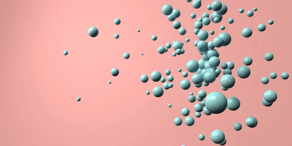 3D render of different size of spheres — Stock Photo, Image