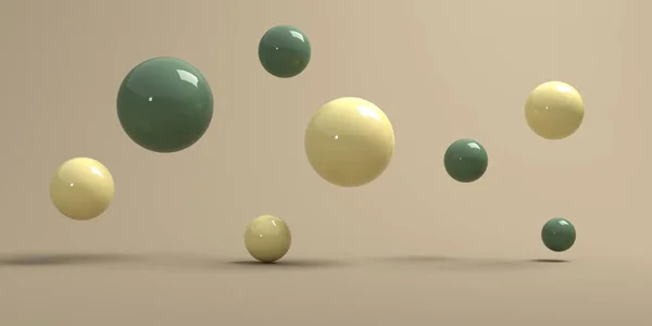 3D render of abstract spheres — Stock Photo, Image