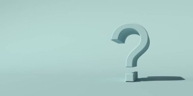 Soru işareti - 3B oluşturma