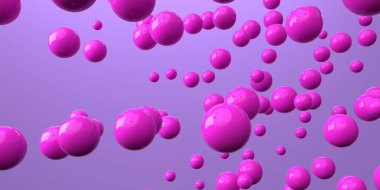 3B uçan dağınık küre çizimi