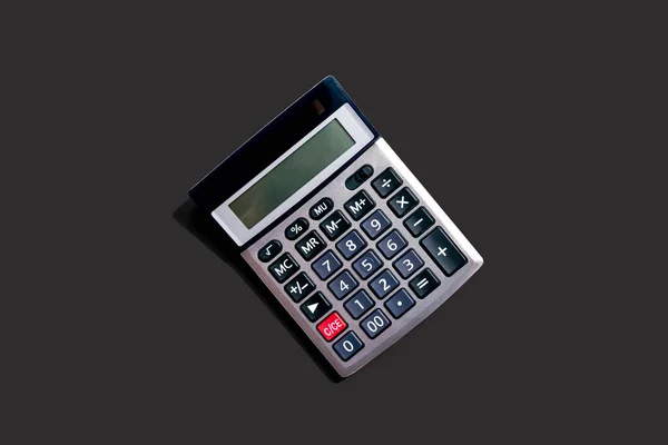 Calculator with shadow overhead view — Stock Photo, Image