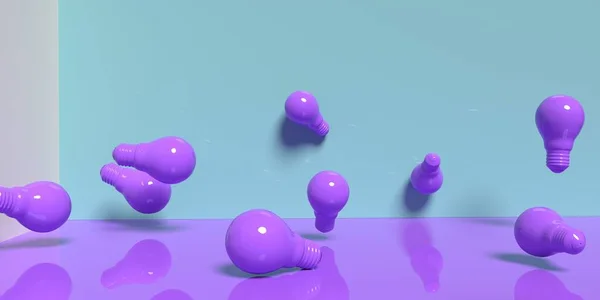 散乱電球- 3Dレンダリング — ストック写真