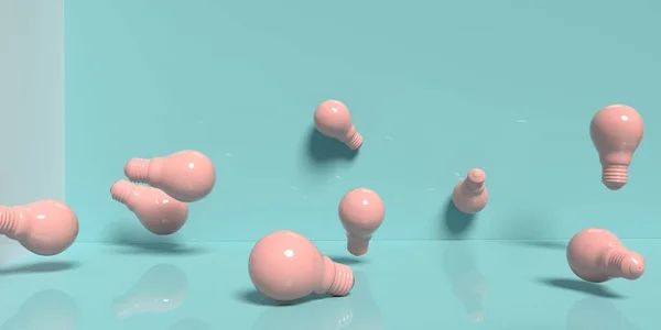 散乱電球- 3Dレンダリング — ストック写真