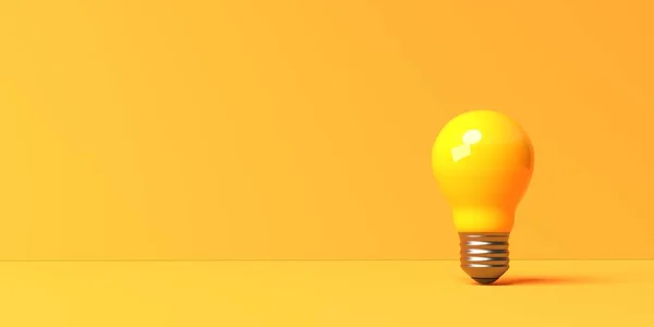 Light bulb on a colored background — Stock Photo, Image