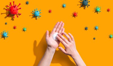 Elinizi yıkayın - sağlık ve hijyen konsepti